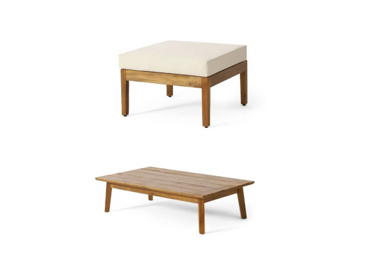 BROOKLYN OTTOMAN + COFFEE TABLE